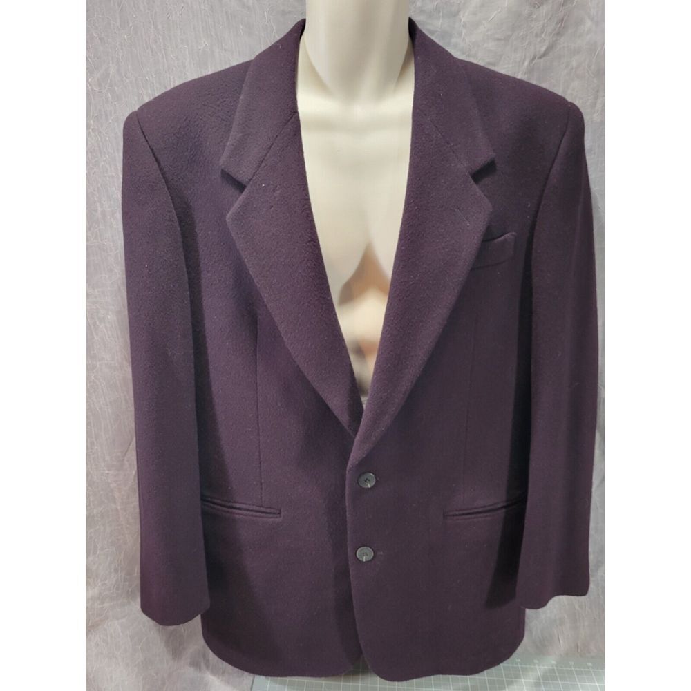 Alfani Sport Coat Men's 40R Wool Cashmere Blend Three Button Fully Lined *READ*